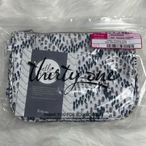 Thirty-One Hello Happy Raindrop Chevron - Picture 3 of 3